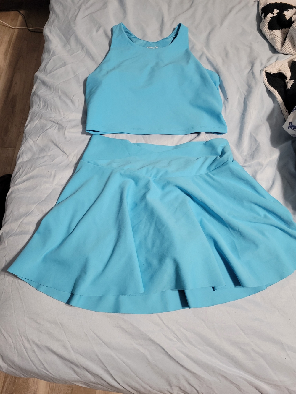 Old Navy Light Blue Girls' Skort with Crop Tank Set